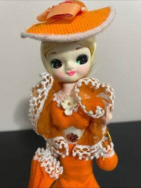 1970’s Bradley Big Eye Orange Fashion Doll